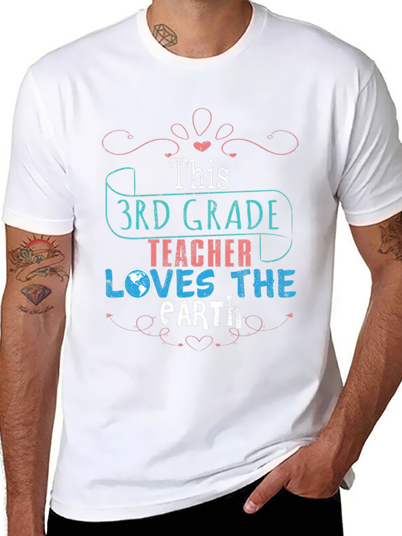 3rd Grade Teacher Earth Day T-Shirt
