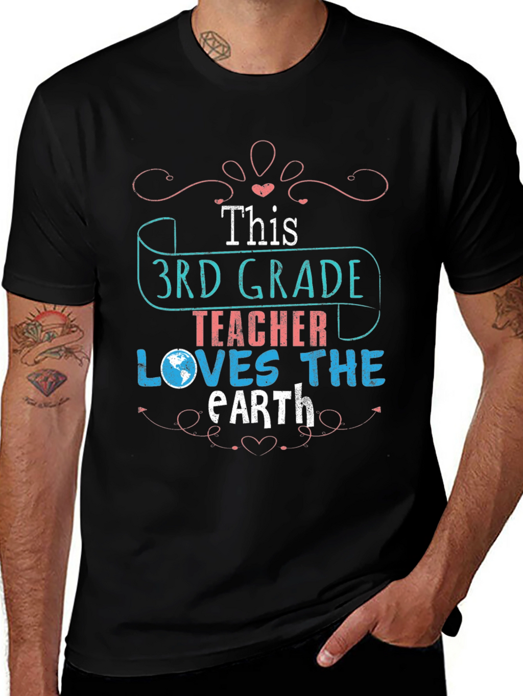 3rd Grade Teacher Earth Day T-Shirt