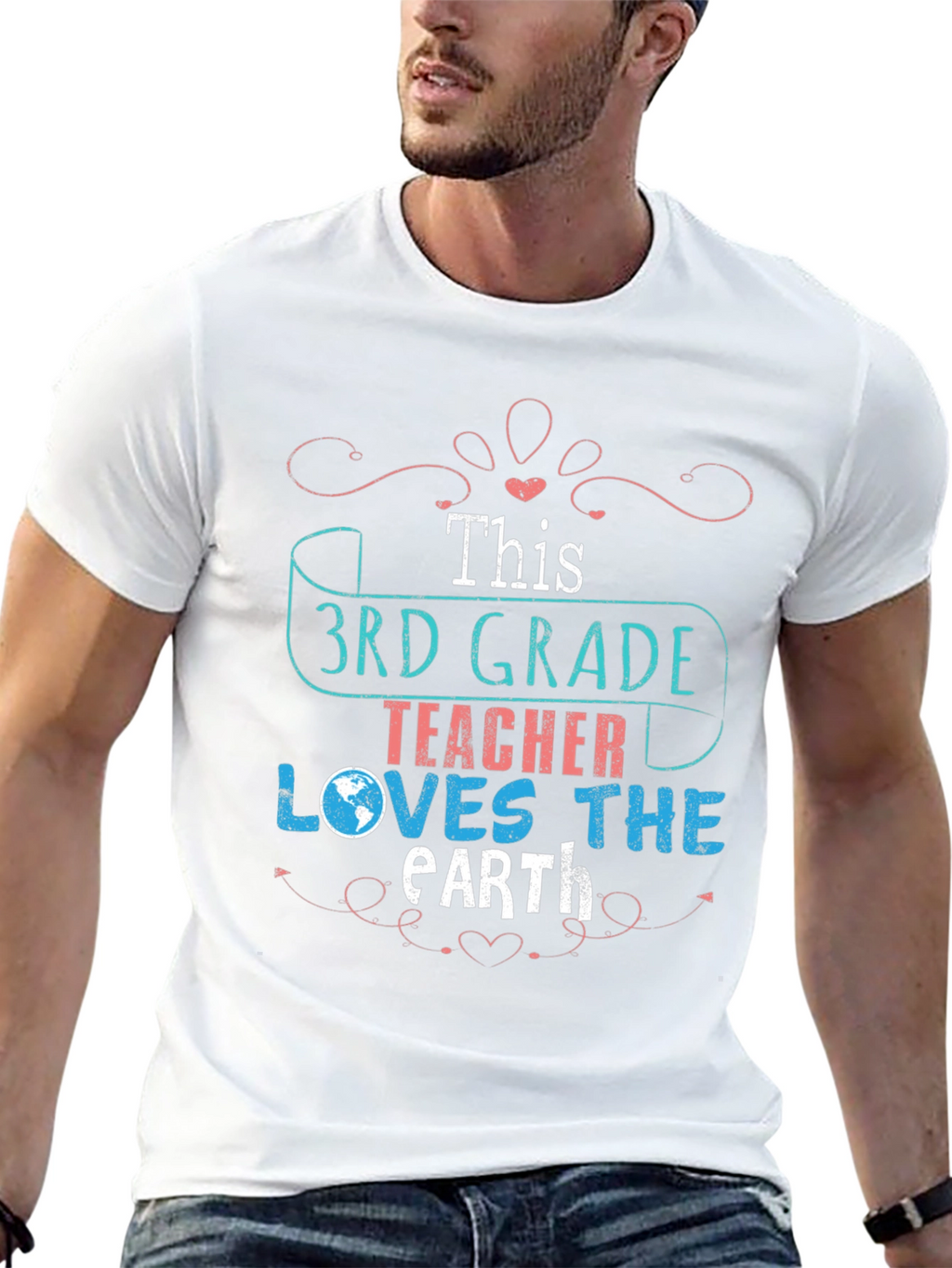 3rd Grade Teacher Earth Day T-Shirt