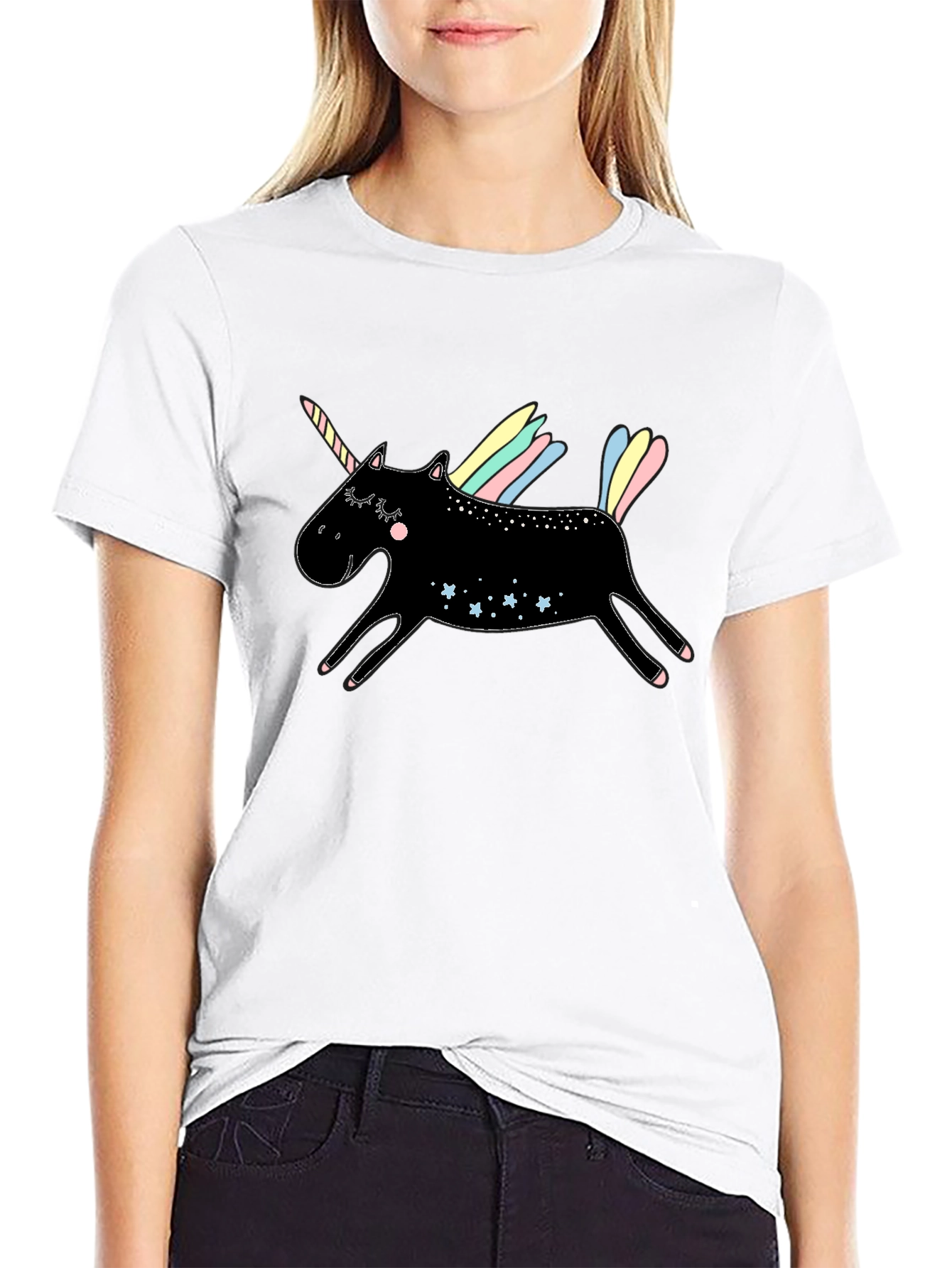 Black Unicorn Graphic T-Shirt