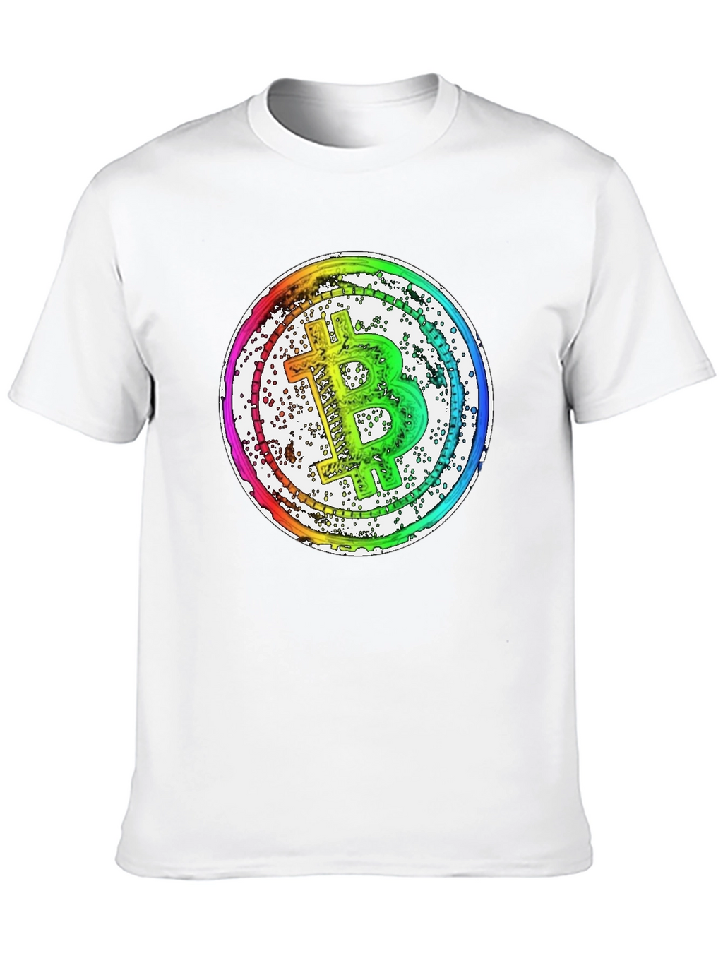 Bitcoin Rainbow Graphic T-Shirt