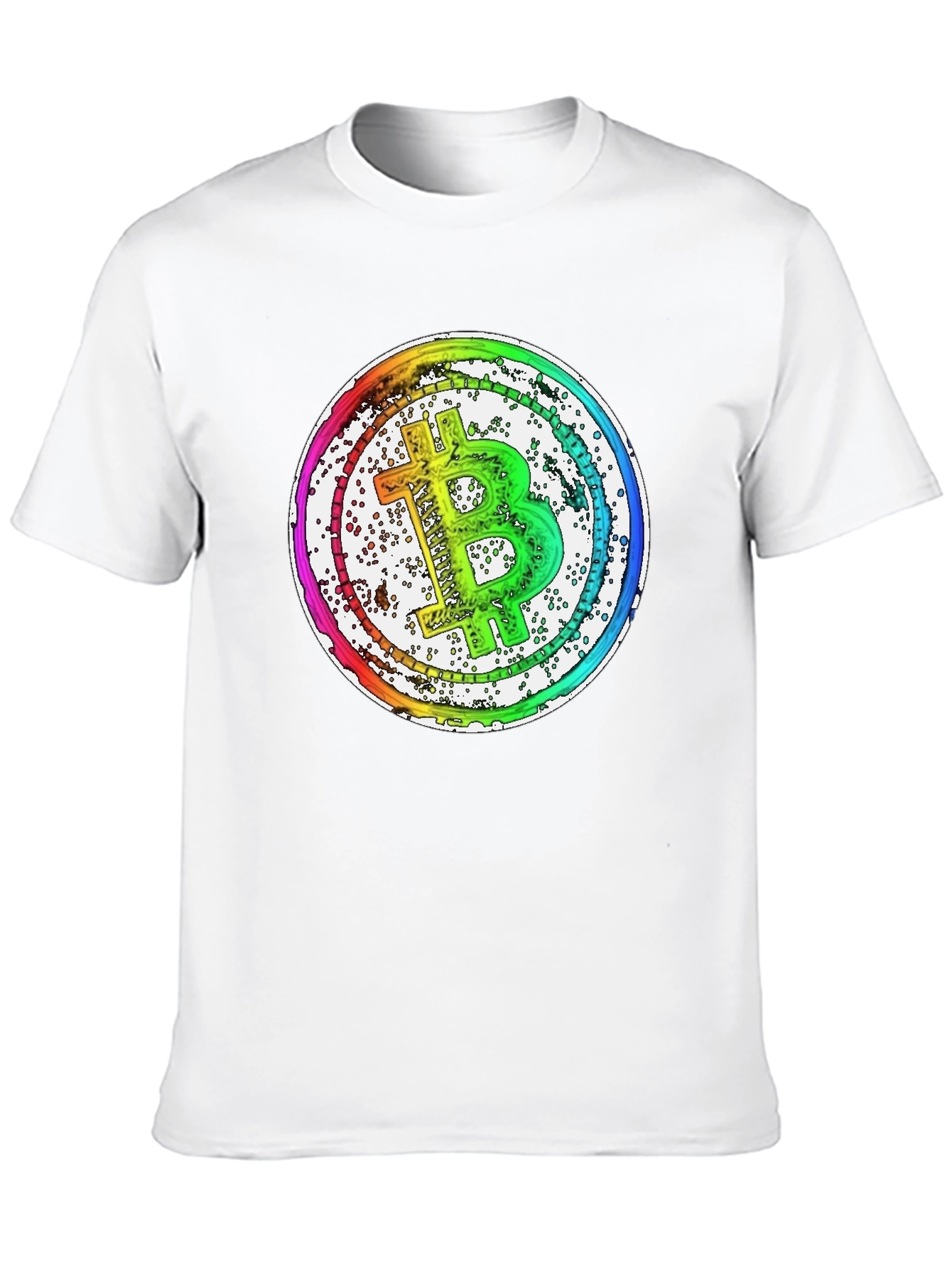 Bitcoin Rainbow Graphic T-Shirt