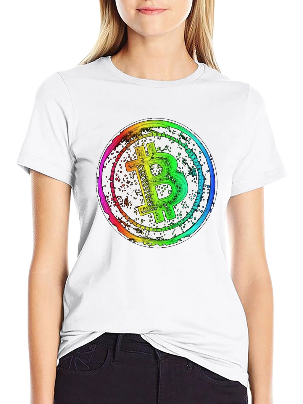 Bitcoin Rainbow Graphic T-Shirt
