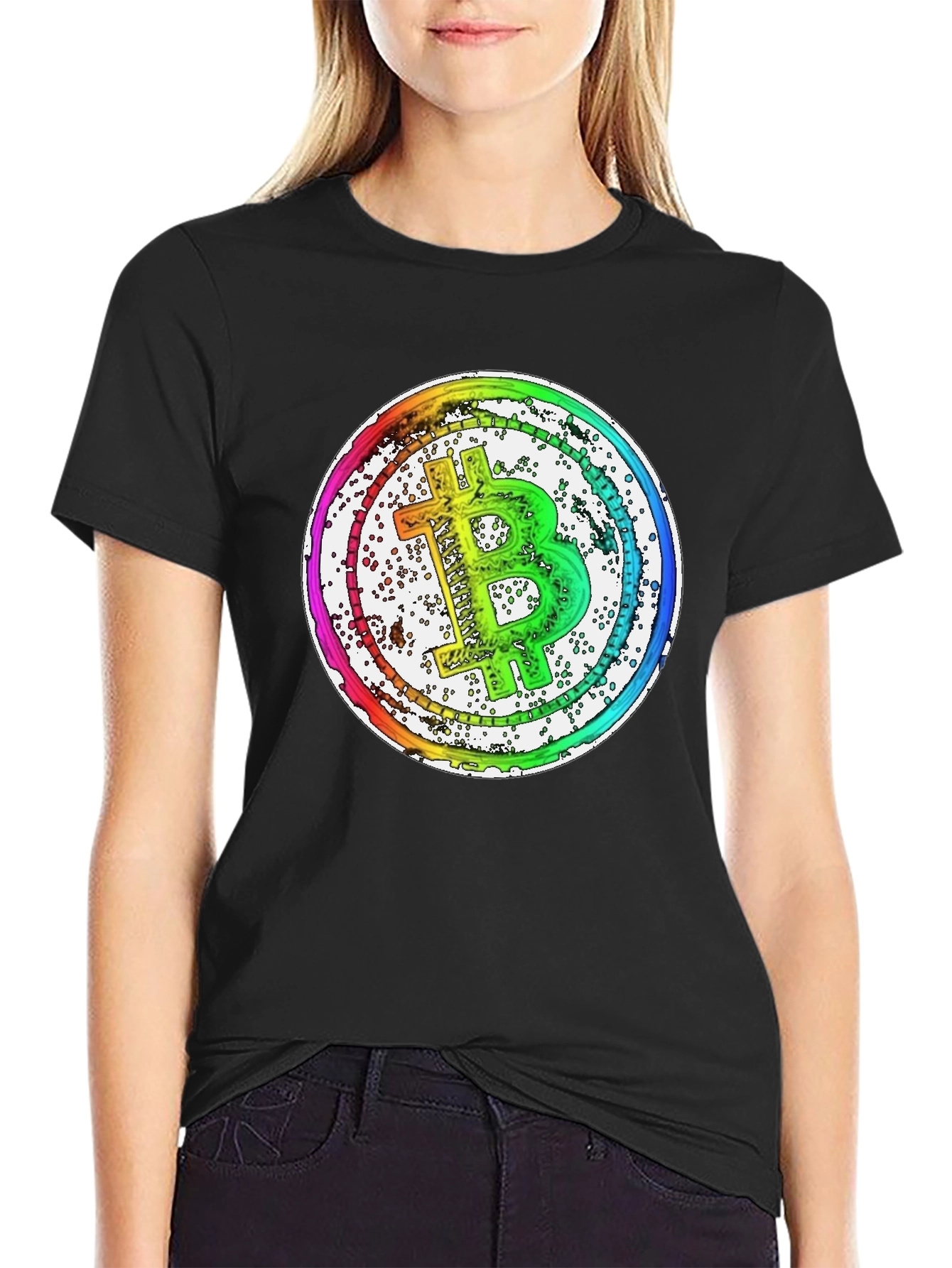 Bitcoin Rainbow Graphic T-Shirt