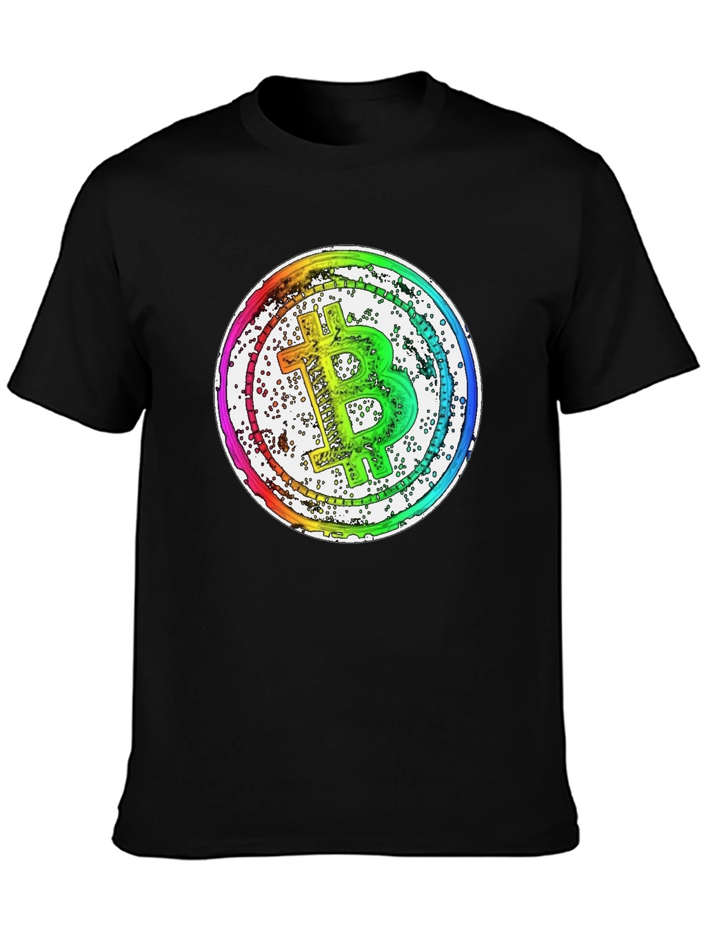 Bitcoin Rainbow Graphic T-Shirt