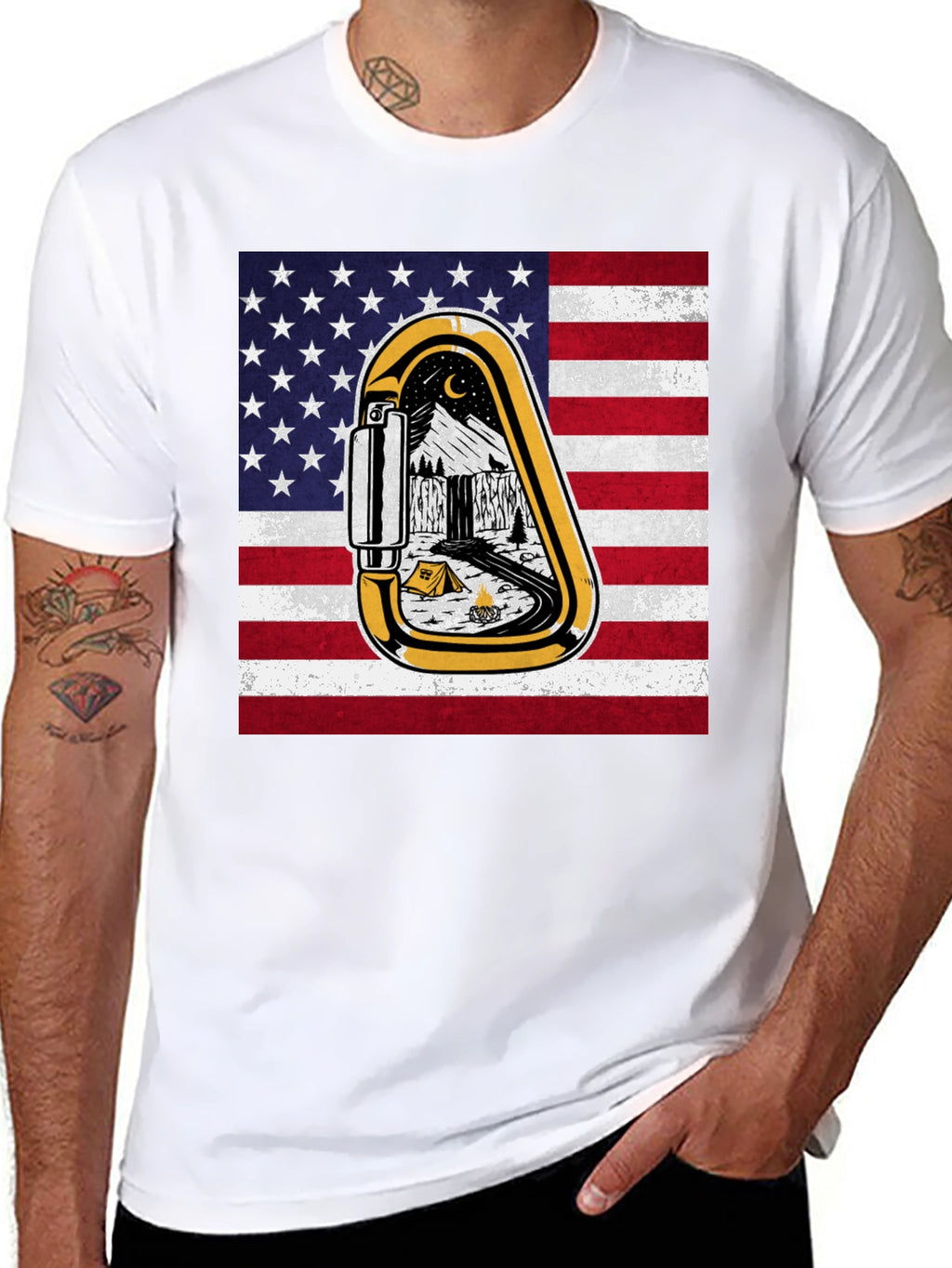 American Climbing Carabiner Tee