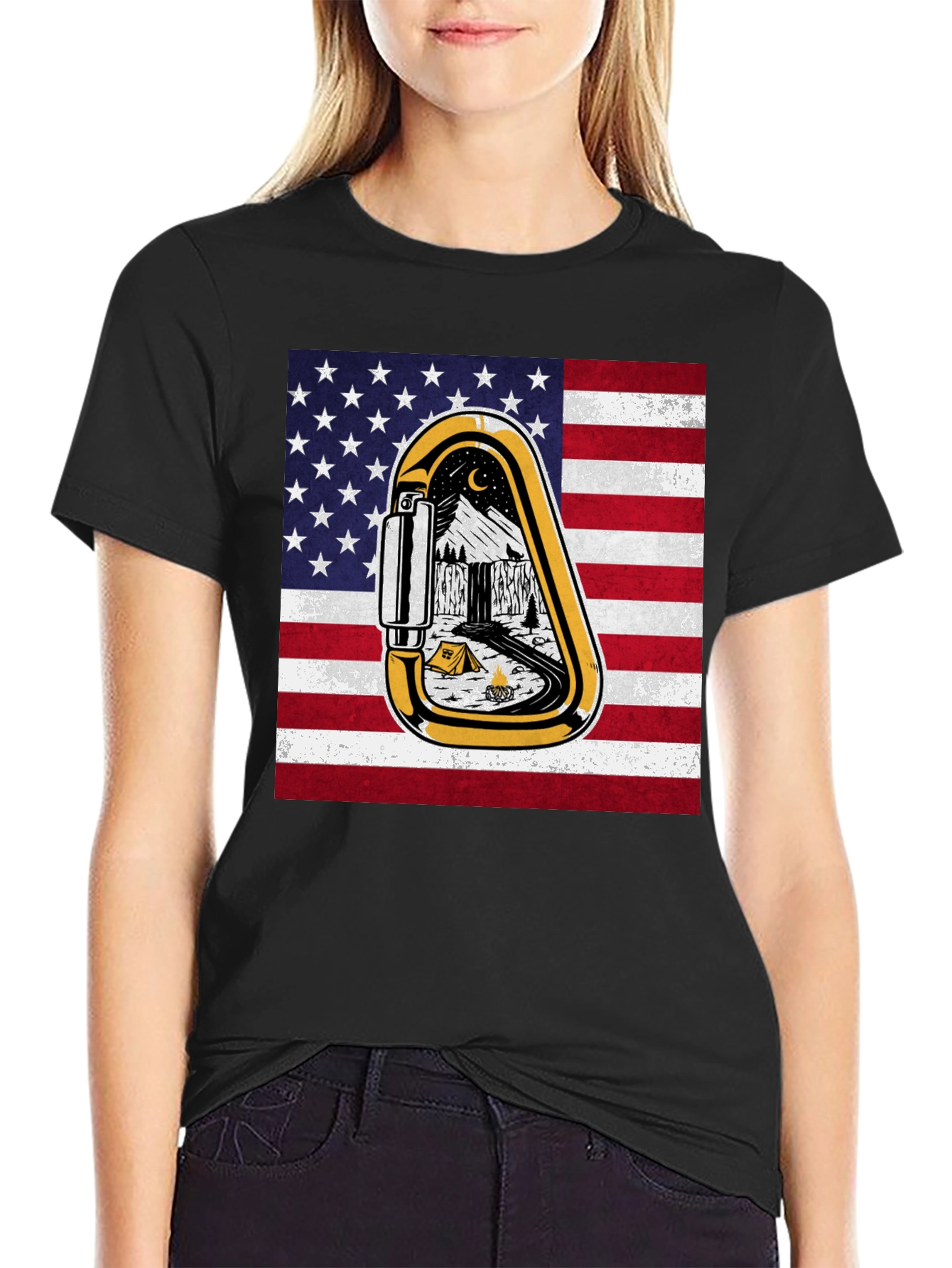 American Climbing Carabiner Tee