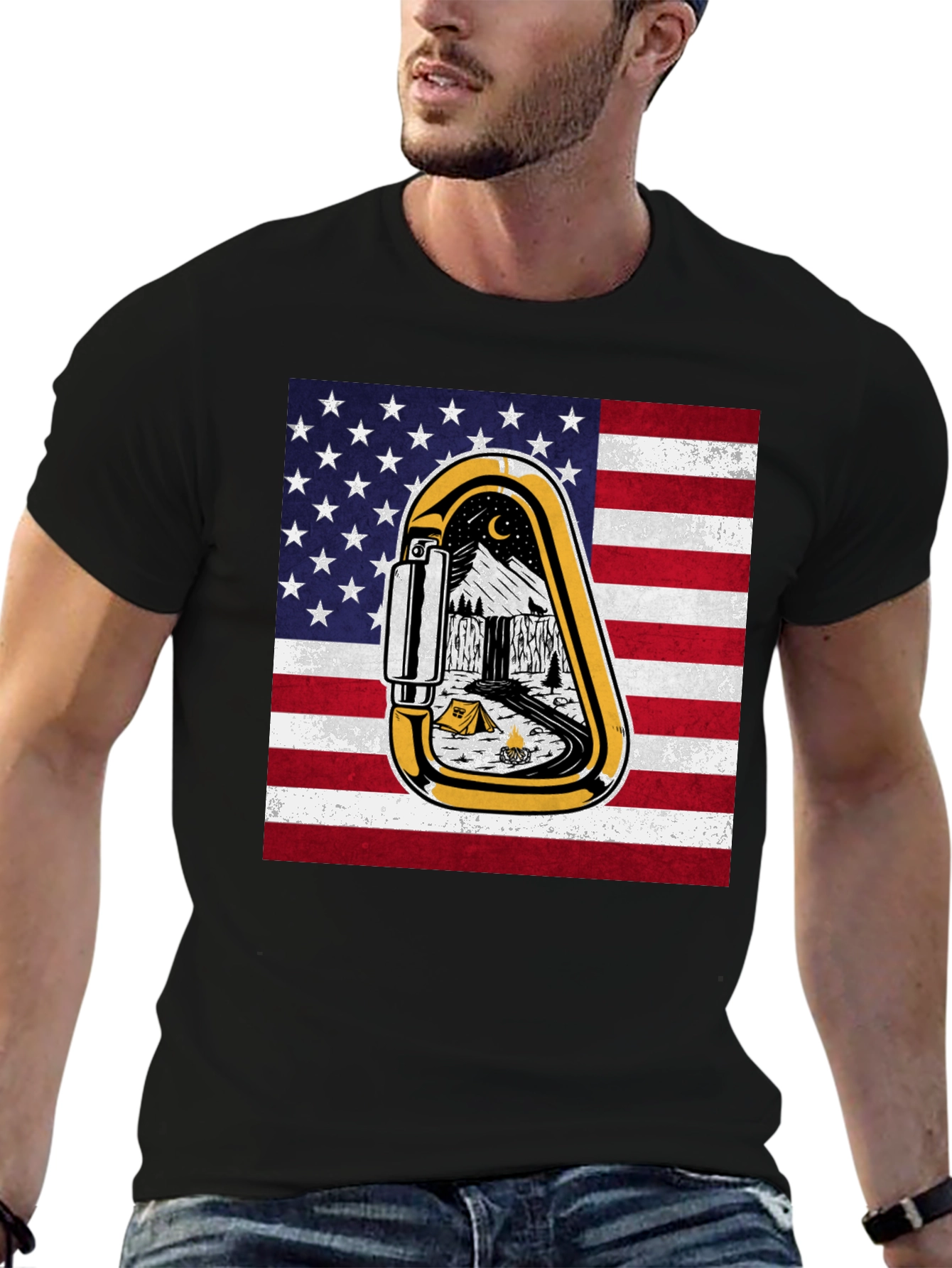 American Climbing Carabiner Tee