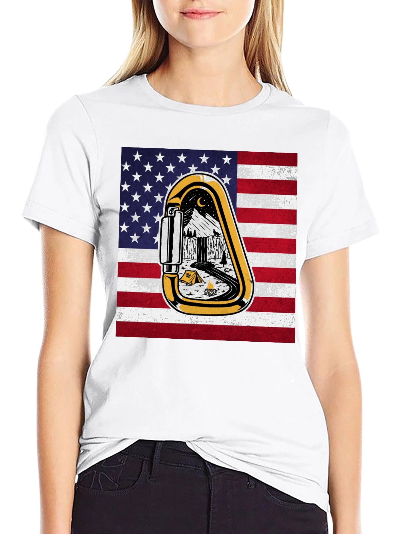 American Climbing Carabiner Tee