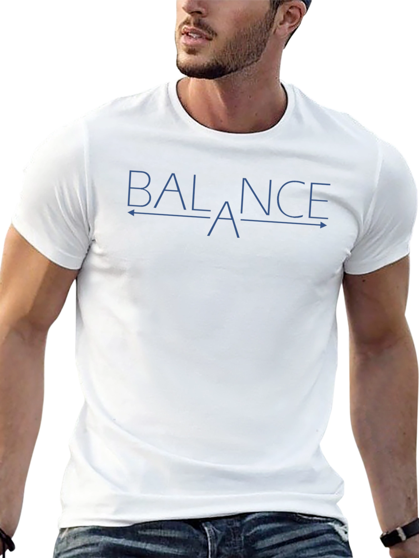 Balance Arrow Graphic Tee - Stylish Comfort