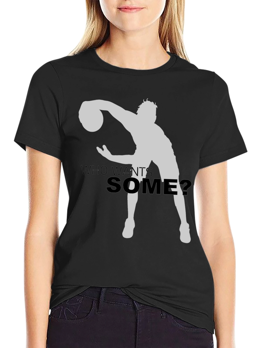 Basketball Silhouette Graphic T-Shirt