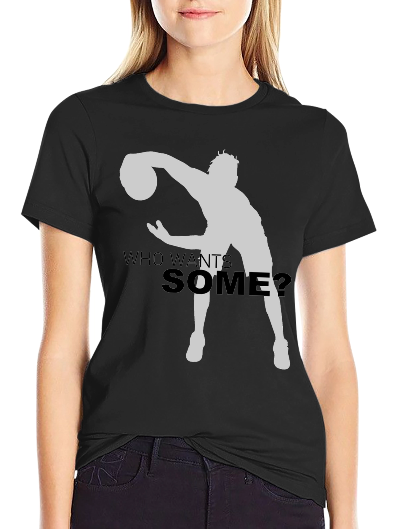 Basketball Silhouette Graphic T-Shirt