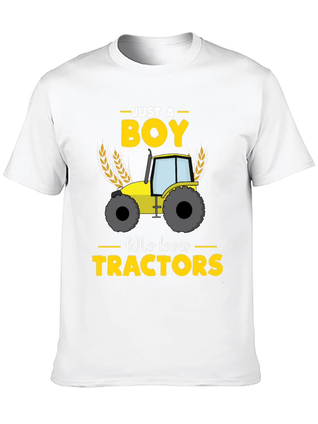 Boy Who Loves Tractors Graphic Tee