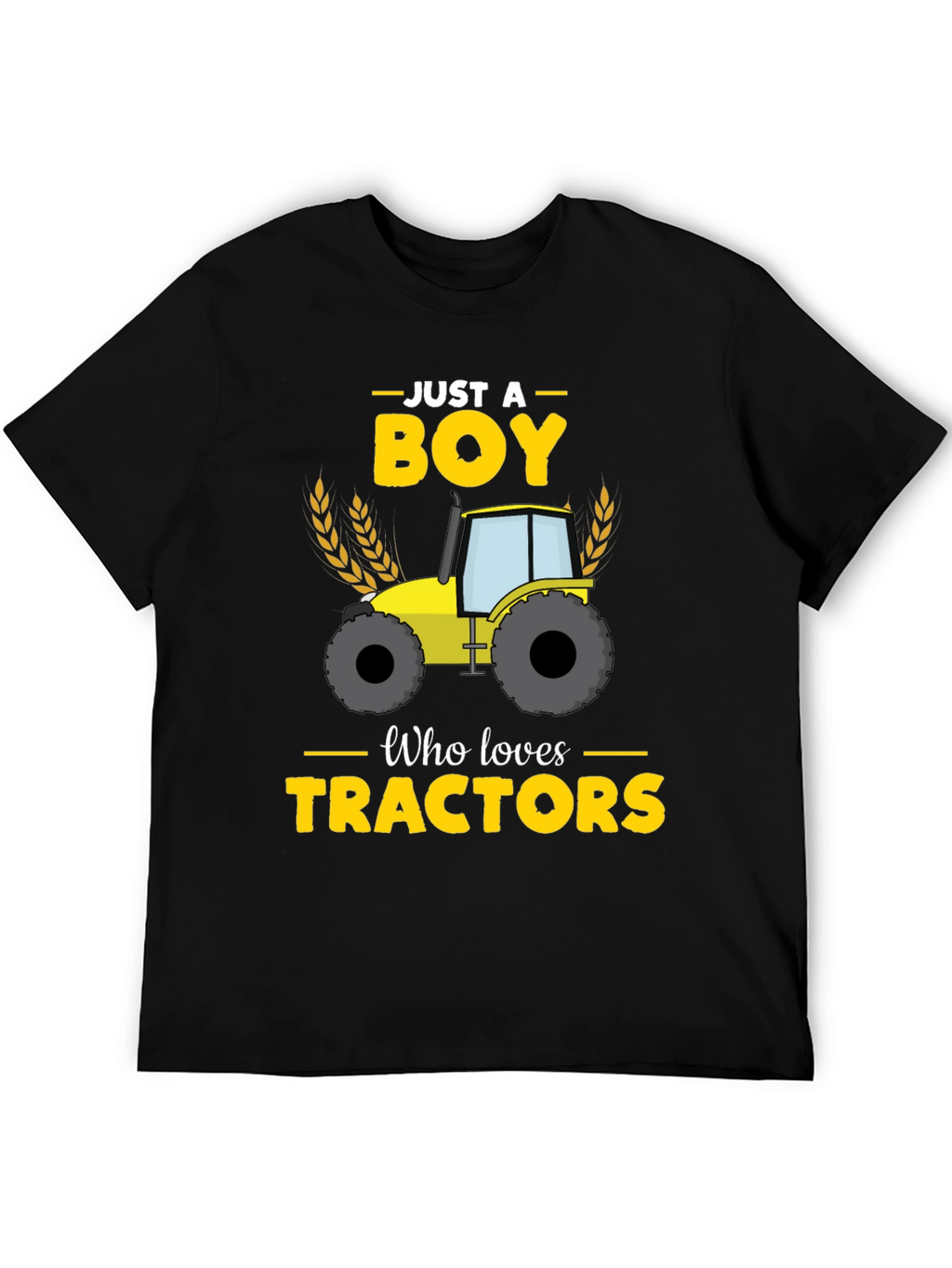 Boy Who Loves Tractors Graphic Tee