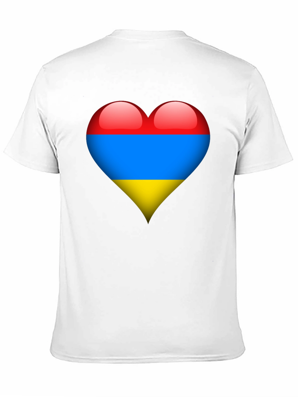 Armenia Flag Heart Graphic Tee - Black