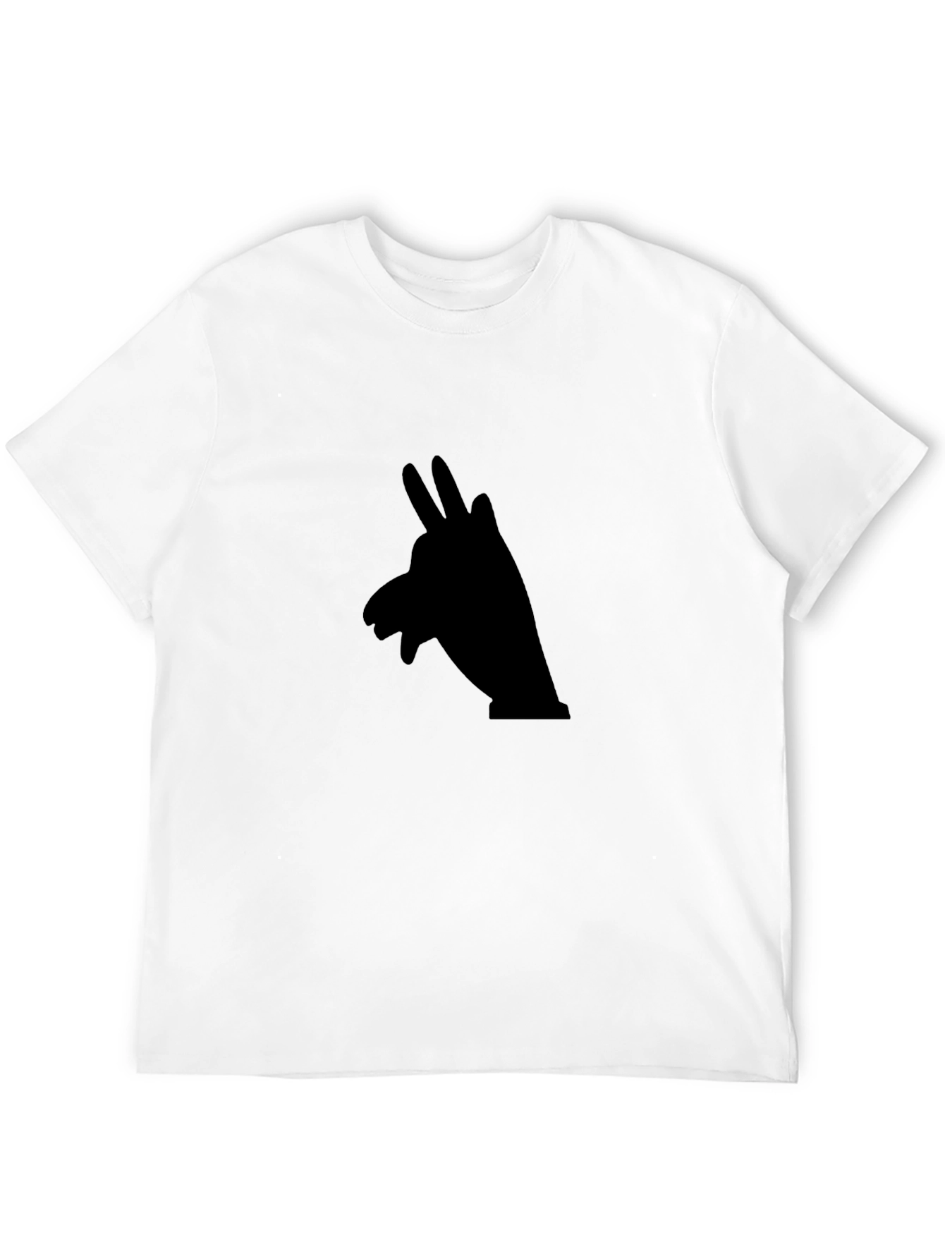 Black Shadow Puppet Graphic Tee - Soft Cotton