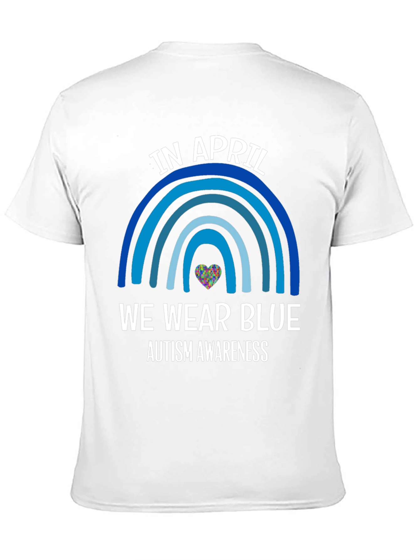Autism Awareness T-Shirt In April We Wear Blue