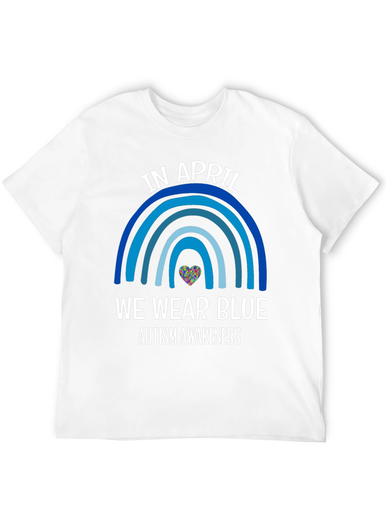 Autism Awareness T-Shirt In April We Wear Blue