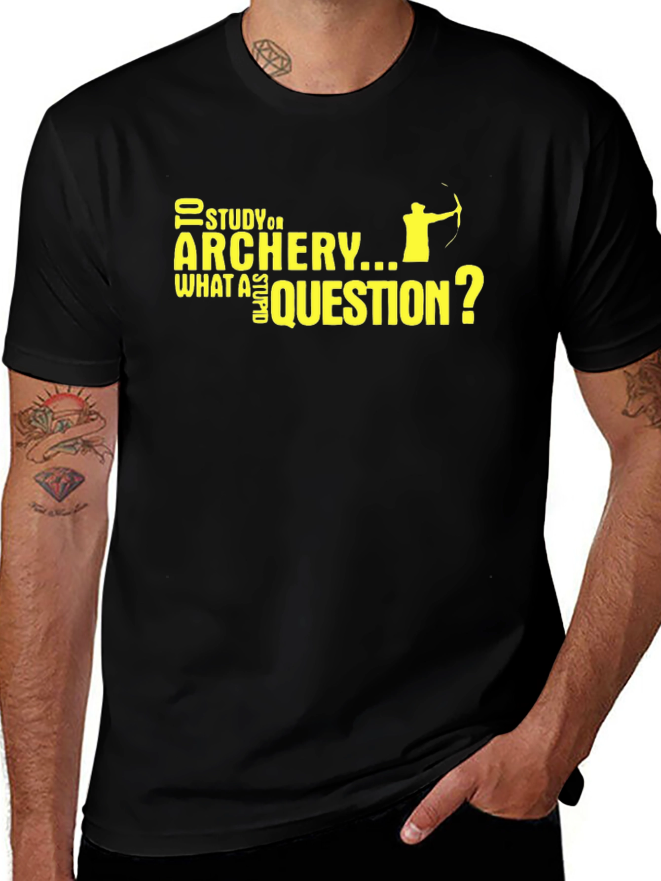 Archery T-Shirt: Study or Archery? Funny Archer Gift Tee