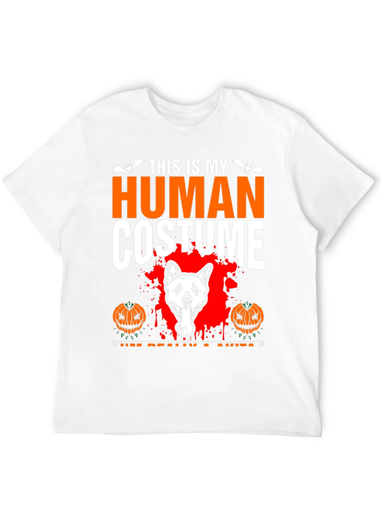 Akita Halloween Costume T-Shirt - Funny Dog Lover Tee