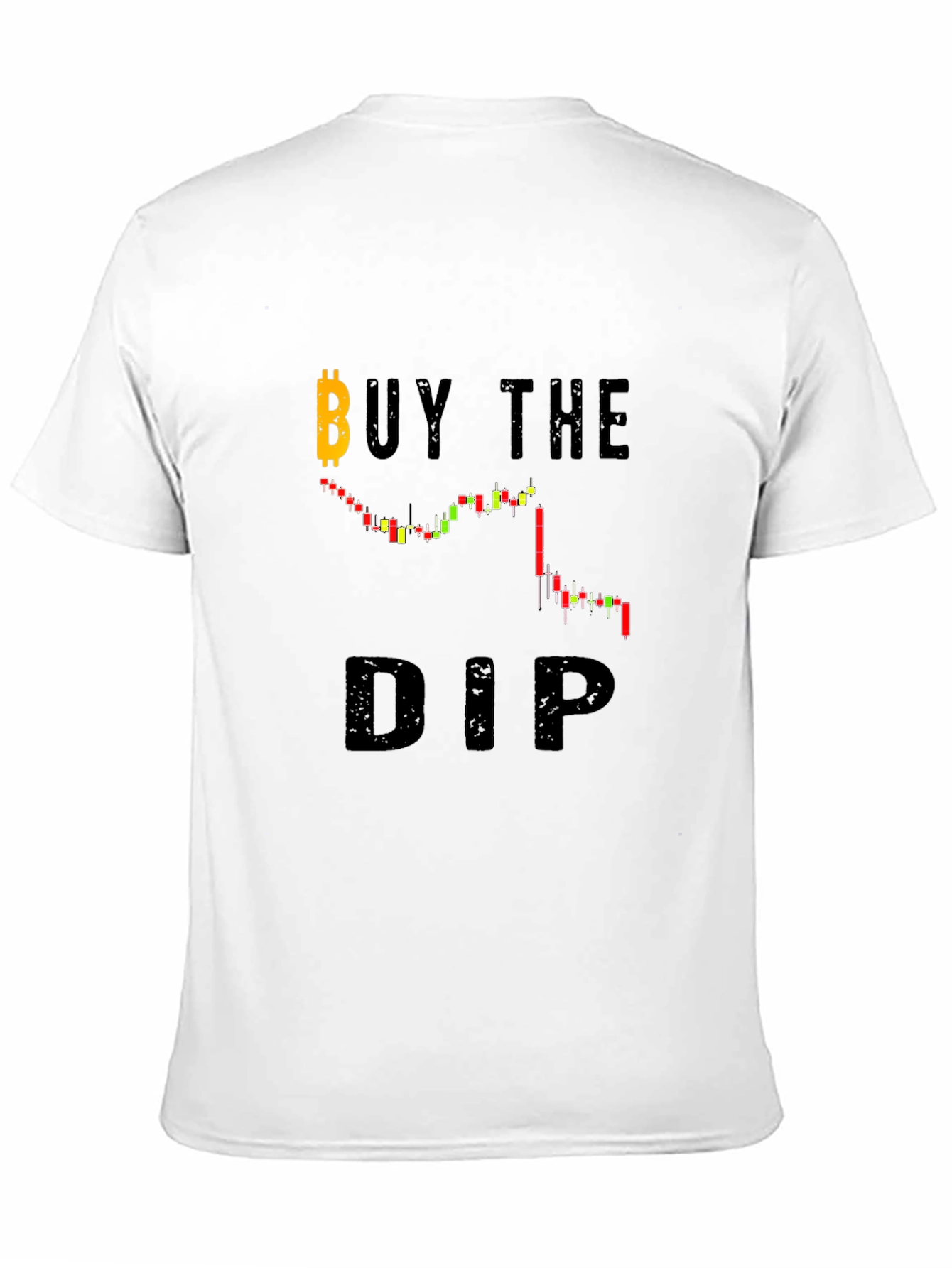 Buy the Dip Bitcoin Chart Black T-Shirt