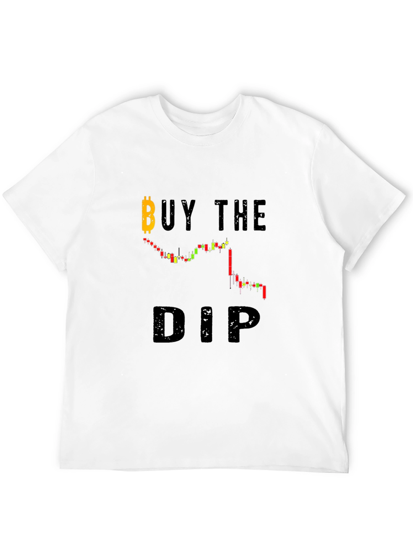 Buy the Dip Bitcoin Chart Black T-Shirt