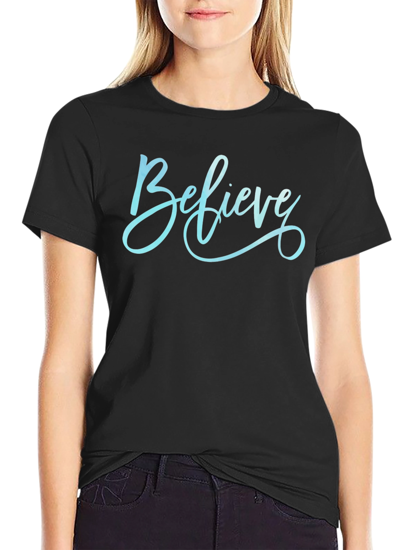 Believe Graphic Tee - Stylish Cotton Comfort