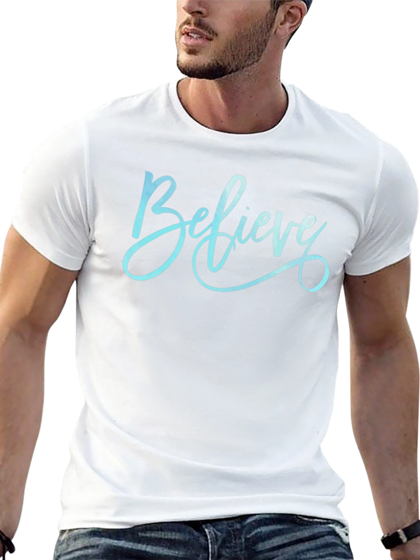 Believe Graphic Tee - Stylish Cotton Comfort