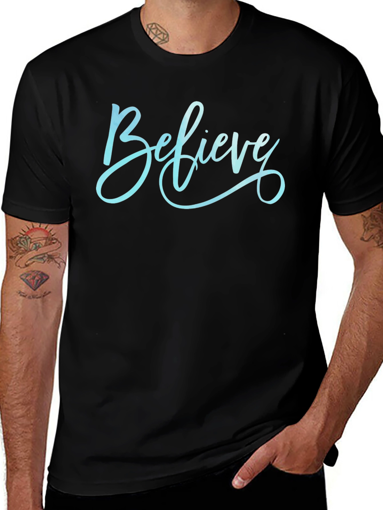 Believe Graphic Tee - Stylish Cotton Comfort