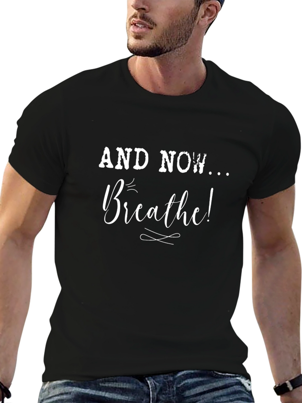 Breathe Graphic Tee - Relax & Recharge!