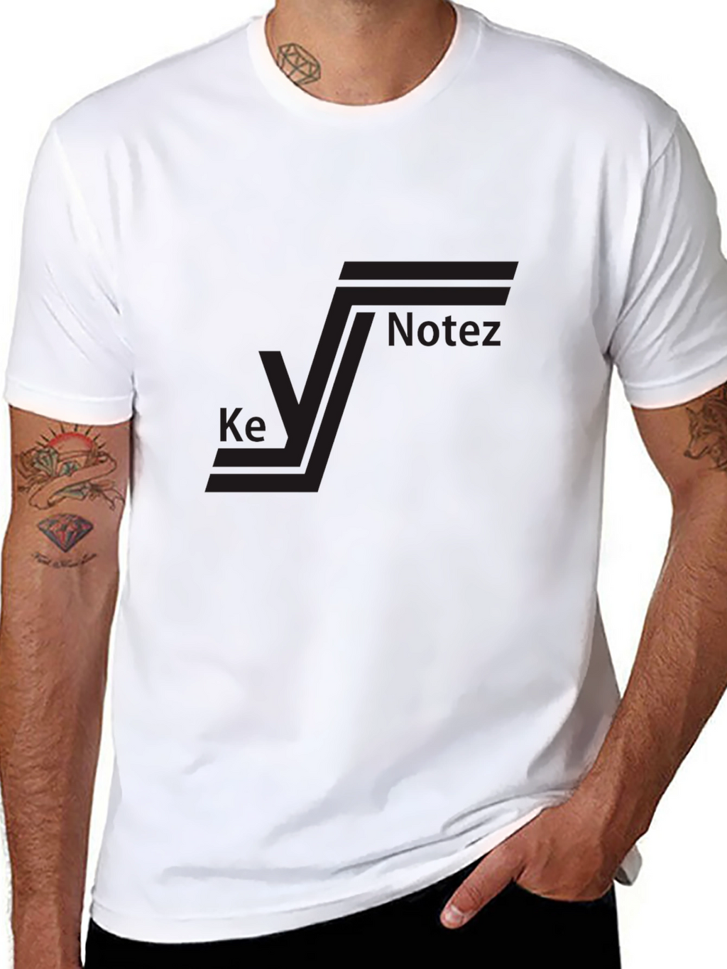 Black Graphic T-Shirt - Ke Notez