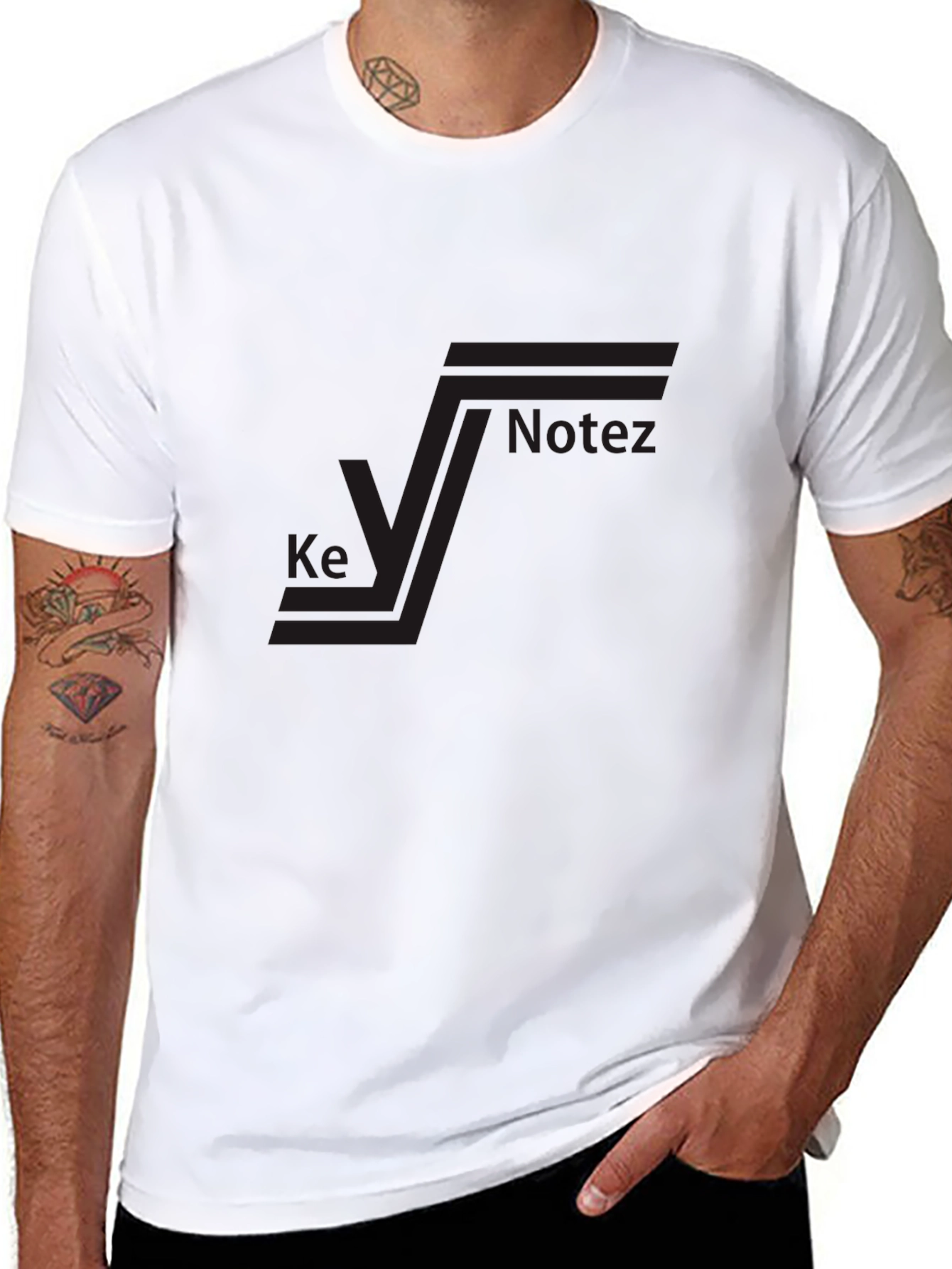 Black Graphic T-Shirt - Ke Notez