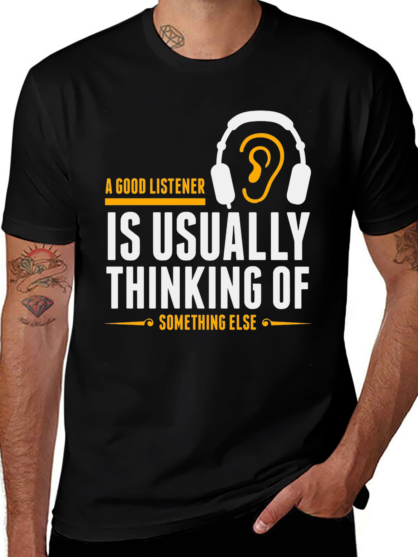 A Good Listener Graphic T-Shirt