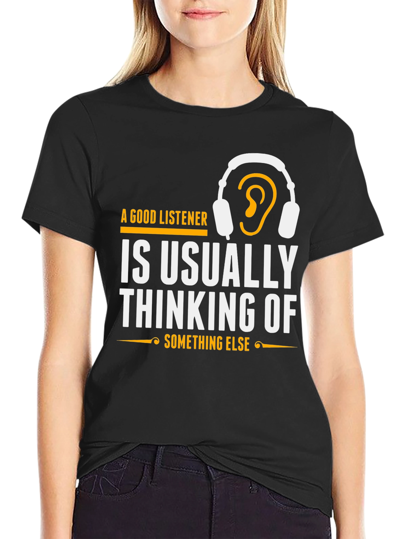 A Good Listener Graphic T-Shirt
