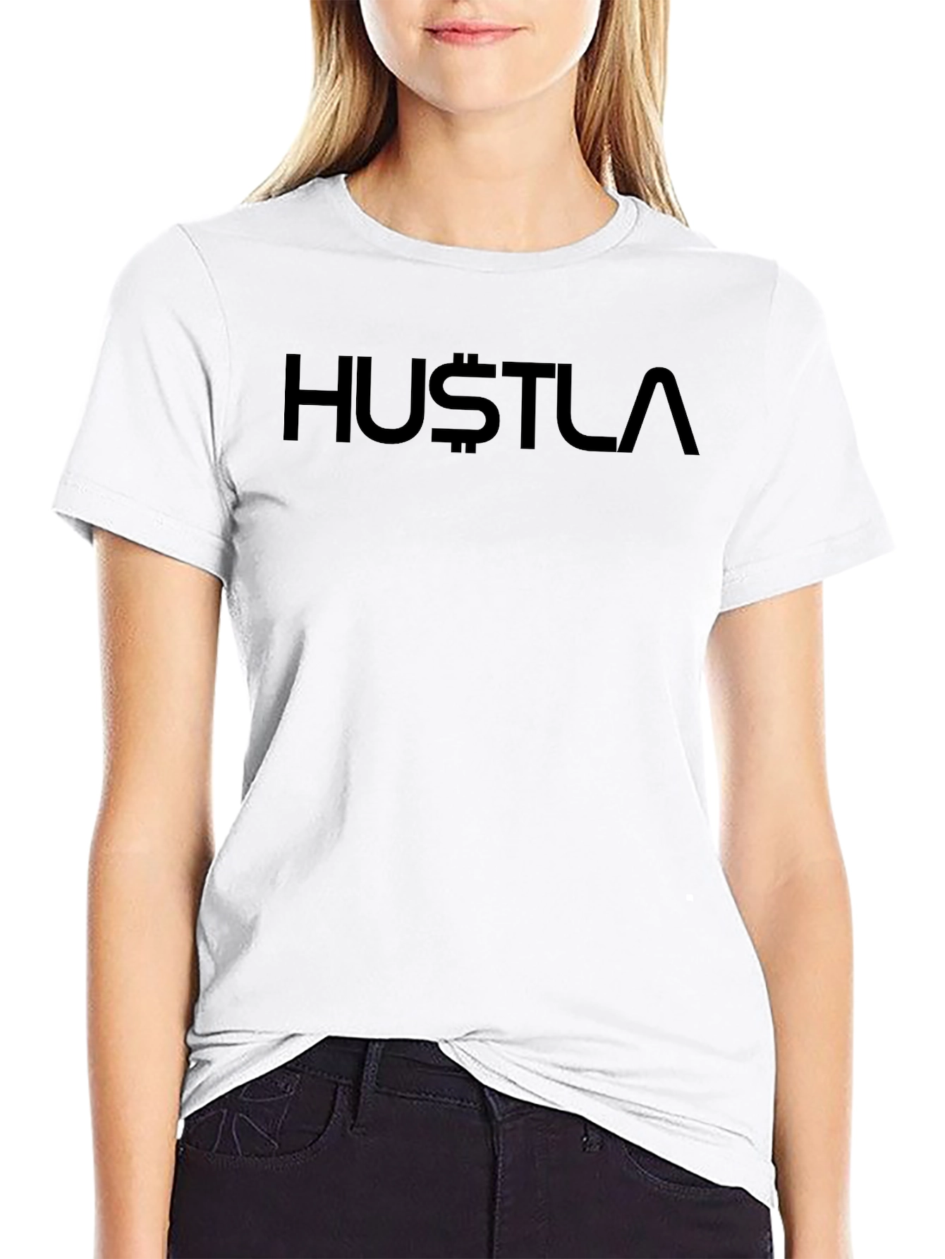Black Hustla T-Shirt - Mens Fashion Tee