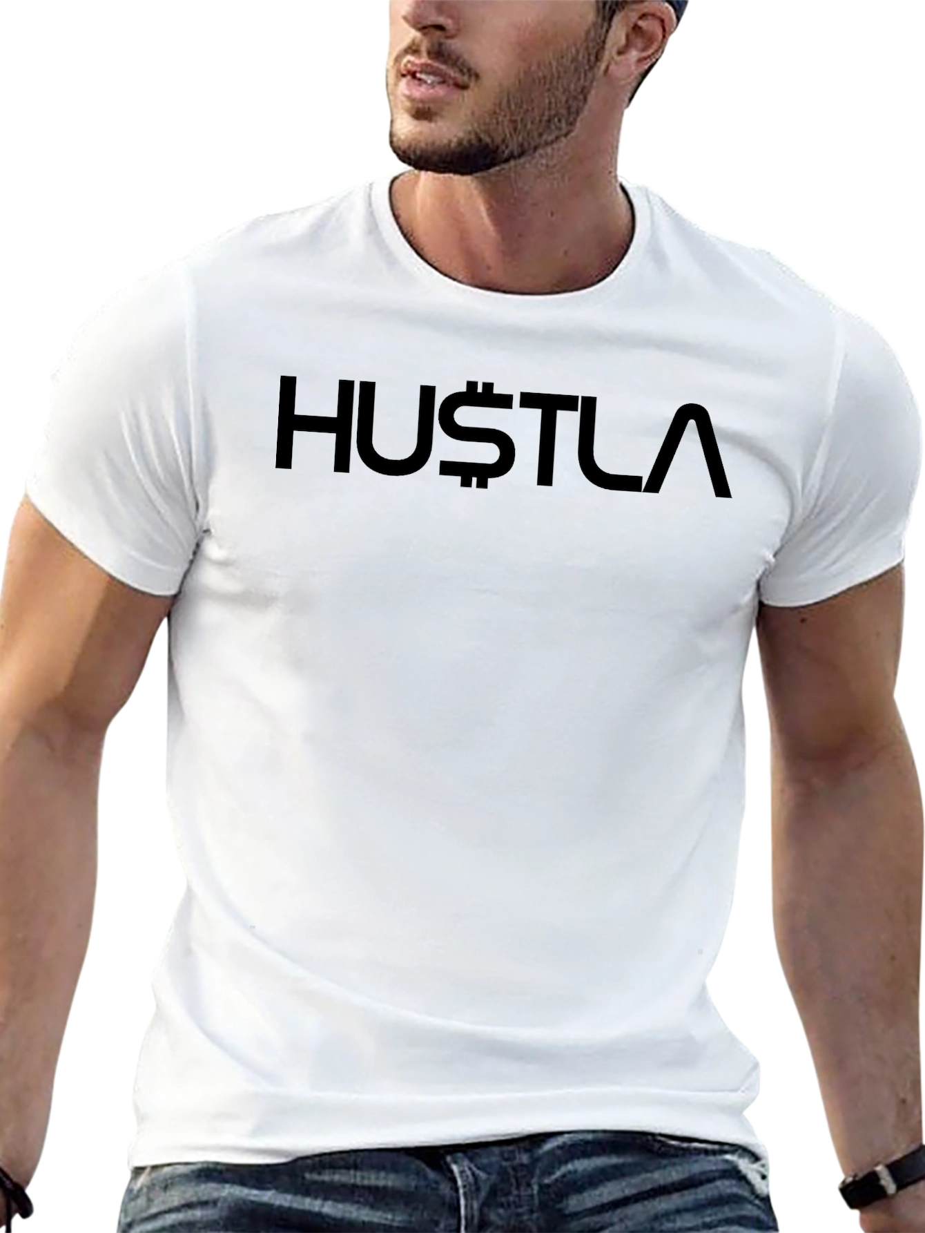 Black Hustla T-Shirt - Mens Fashion Tee