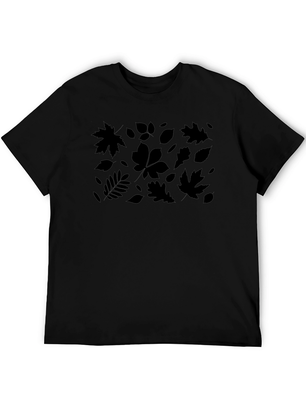 Autumn Leaves Graphic Tee - Black