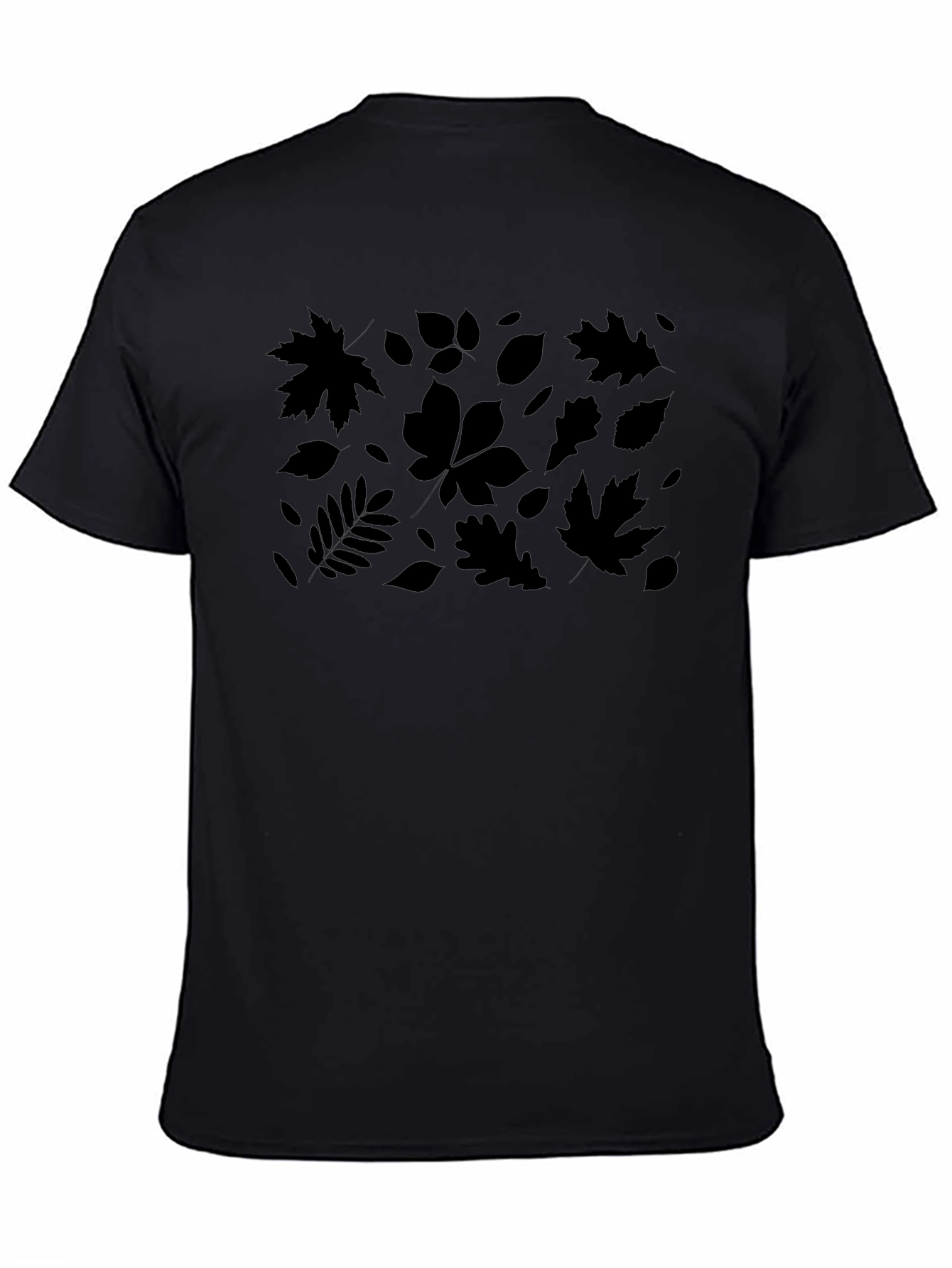 Autumn Leaves Graphic Tee - Black