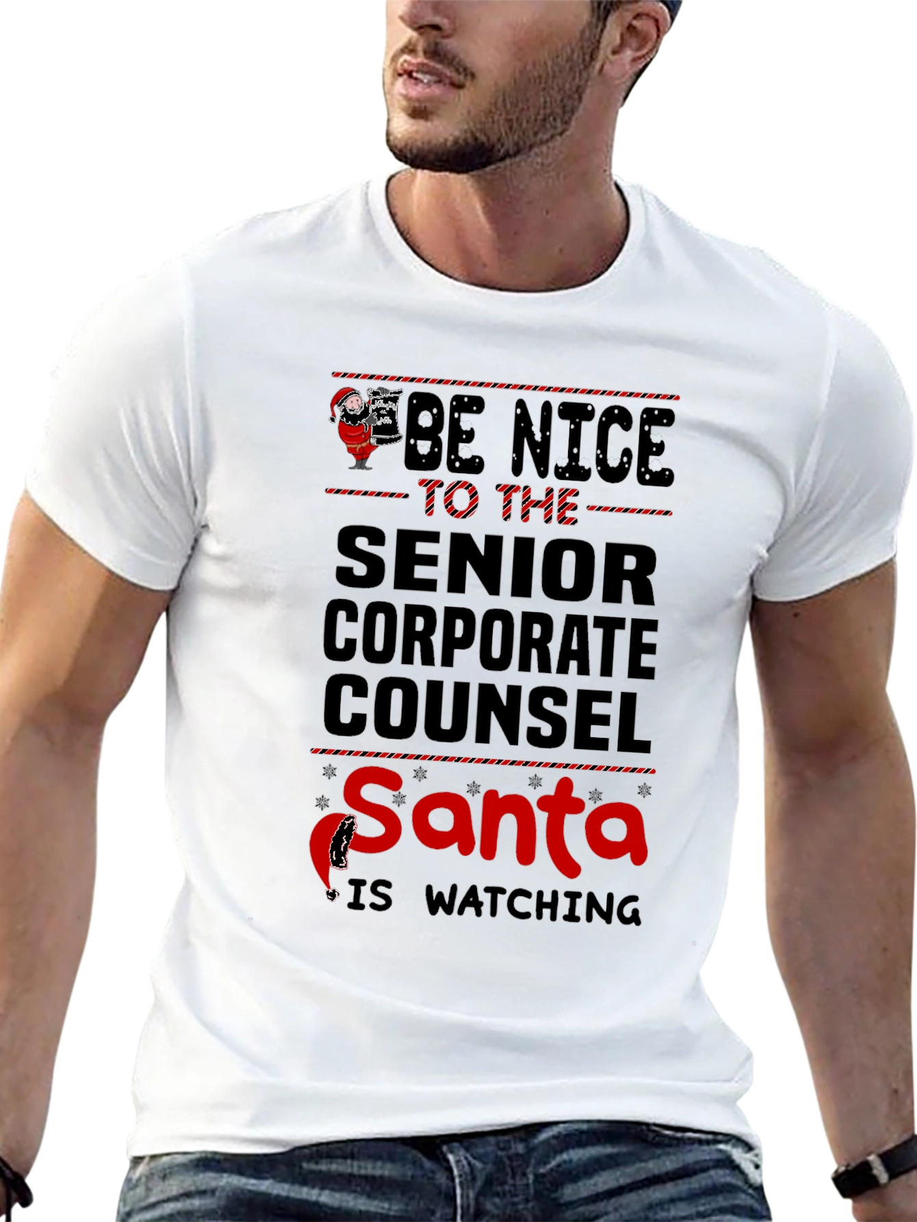 Be Nice to the Senior Corporate Counsel Santa T-Shirt