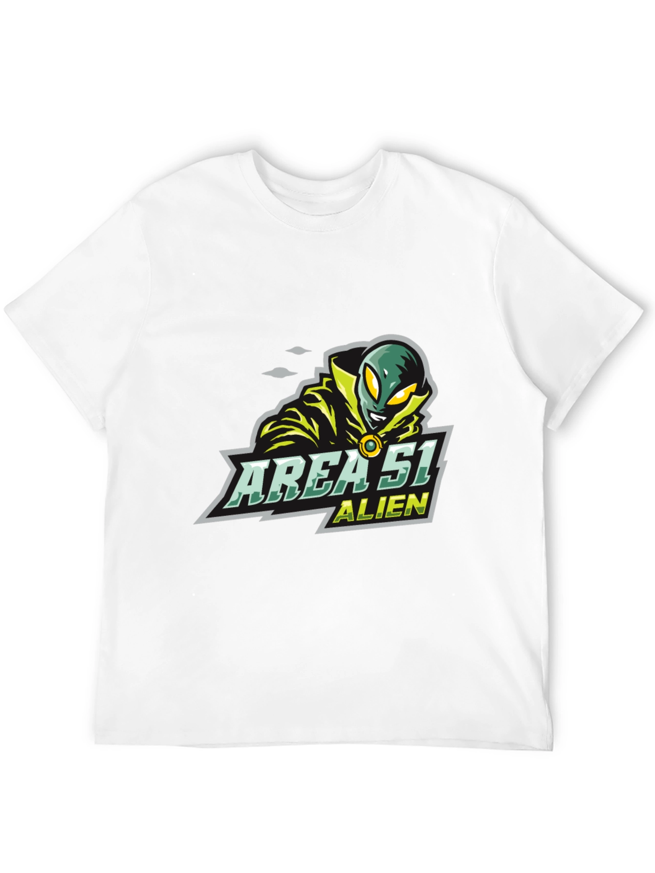 Area 51 Alien Graphic T-Shirt - Black Tee