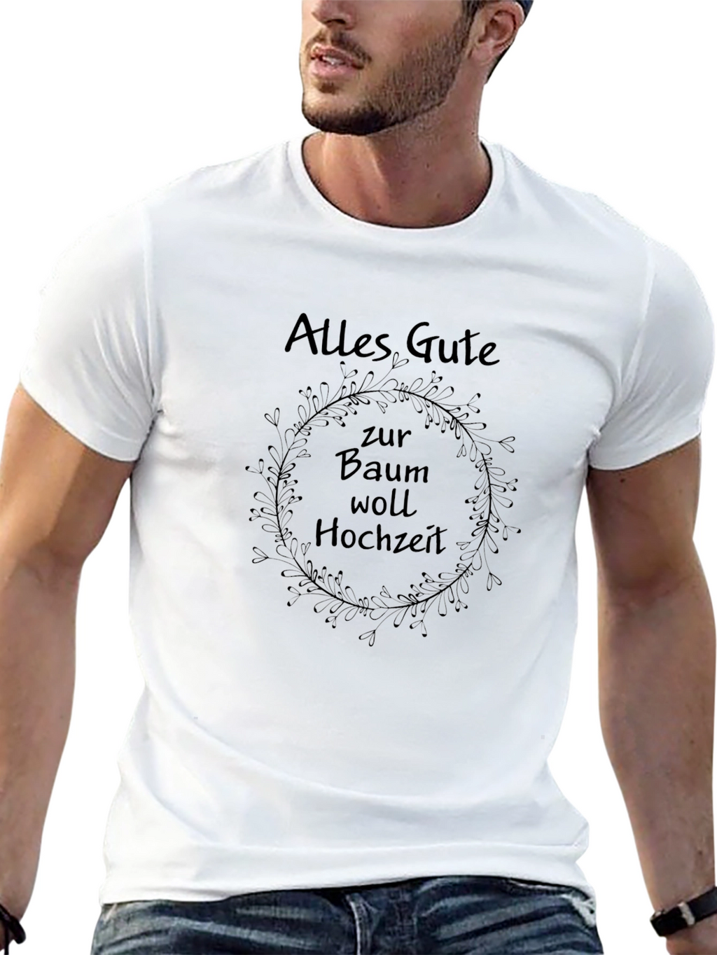 Alles Gute zur Baumwoll Hochzeit T-Shirt