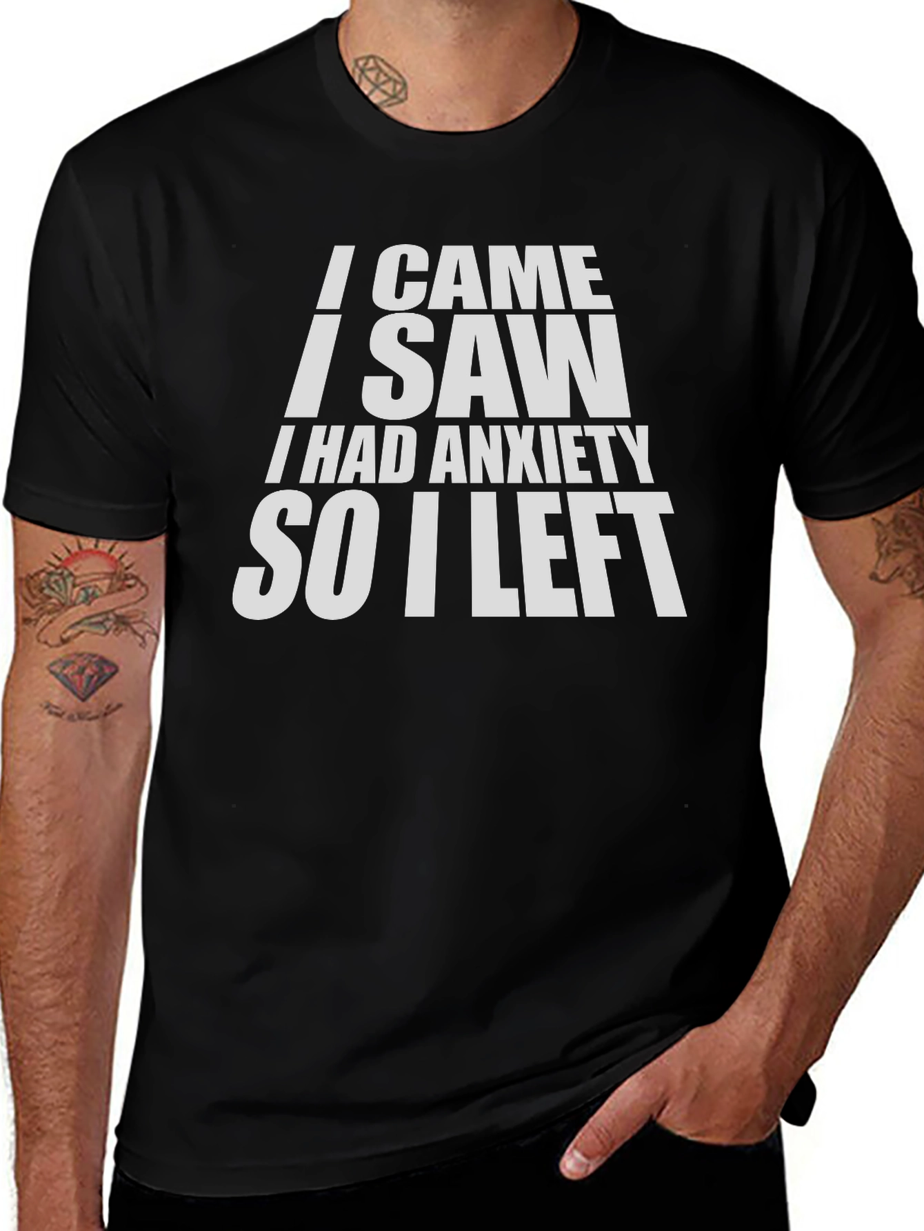 Anxiety Humor Graphic T-Shirt