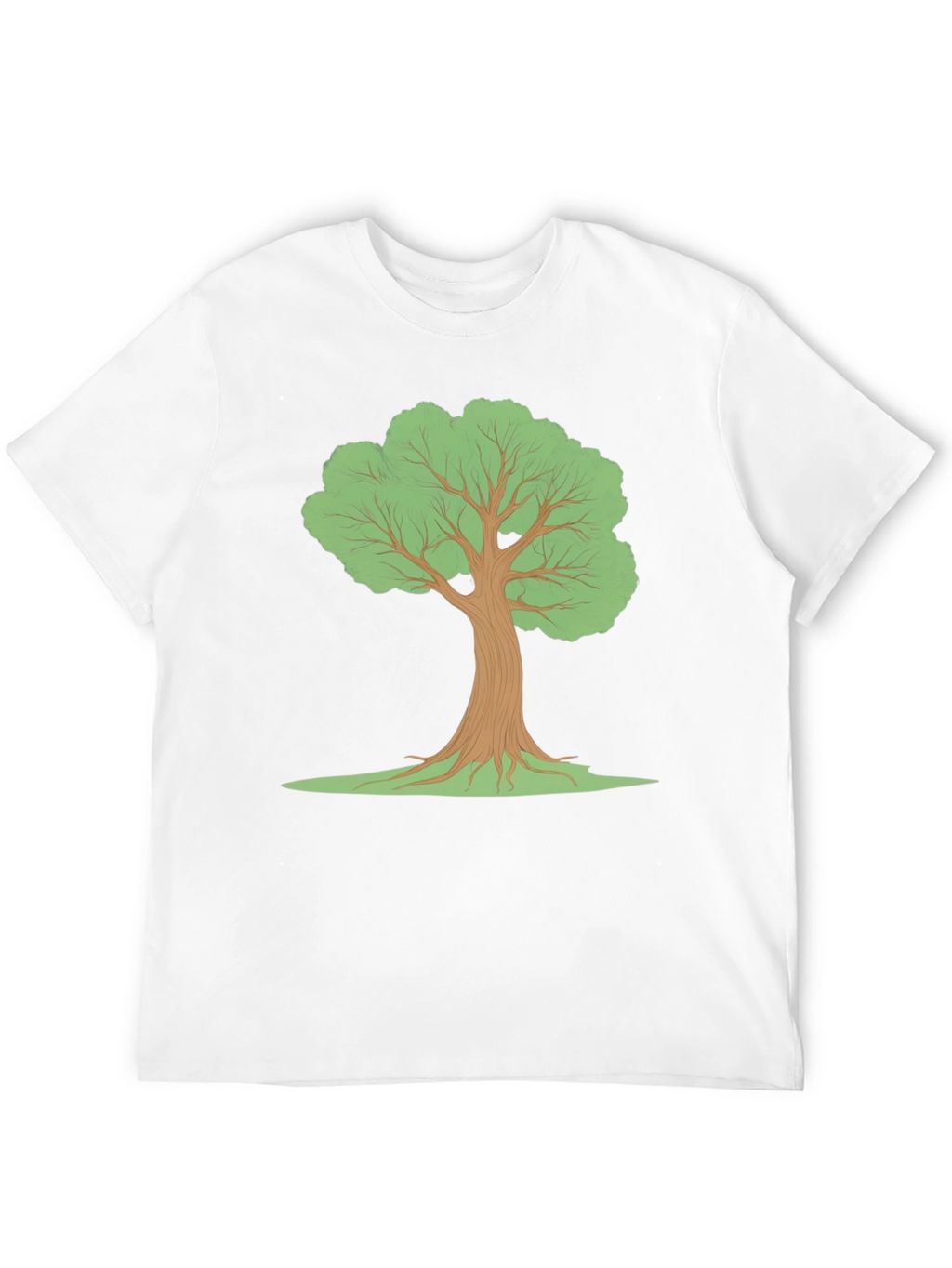 Black T-Shirt with Tree Graphic