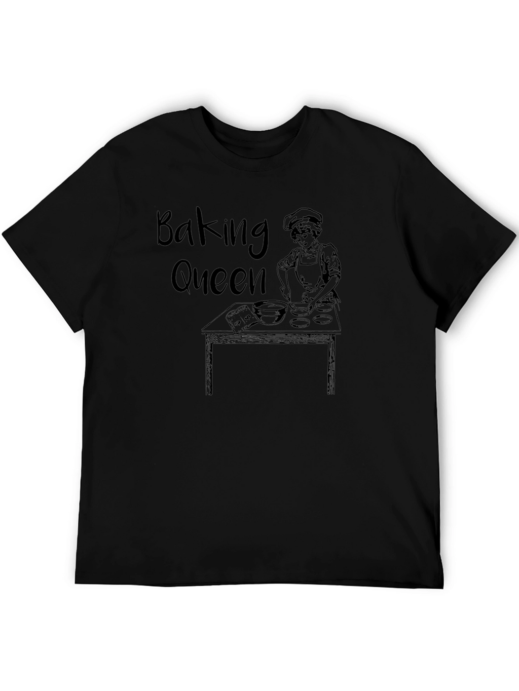 Baking Queen Black T-Shirt