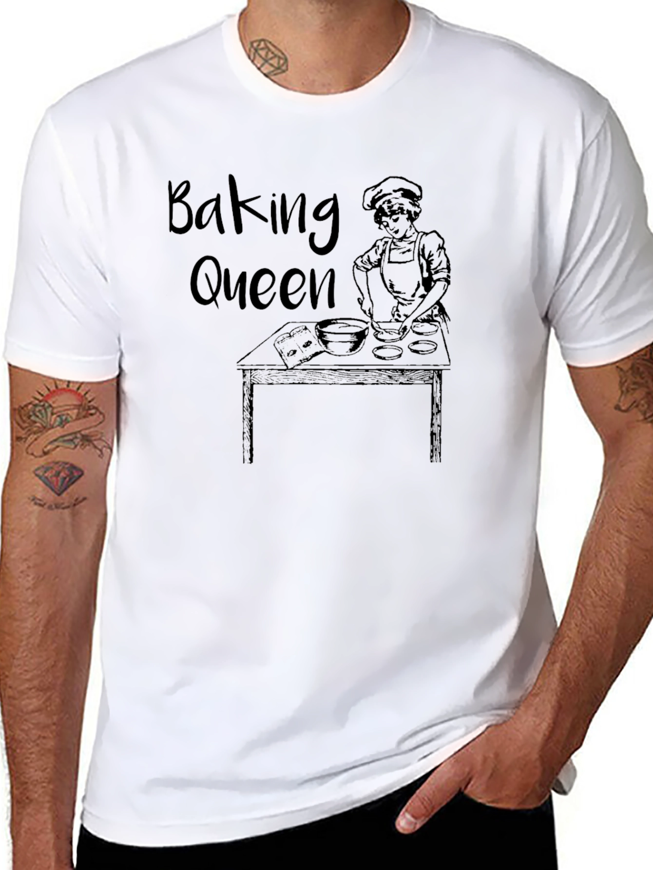 Baking Queen Black T-Shirt