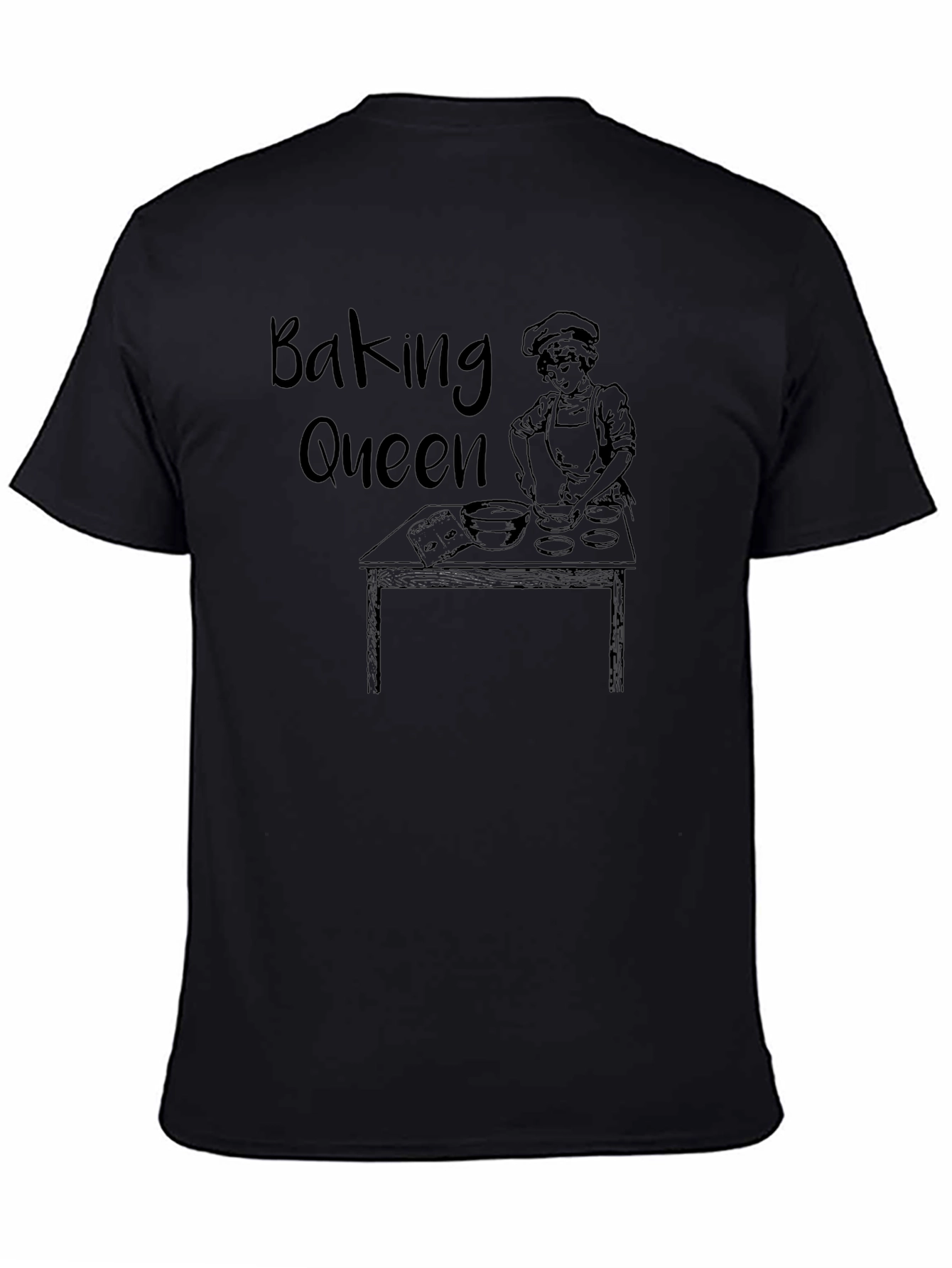 Baking Queen Black T-Shirt