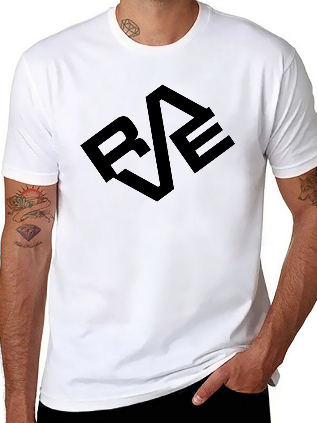 Bold Black Graphic Tee - REVE Design