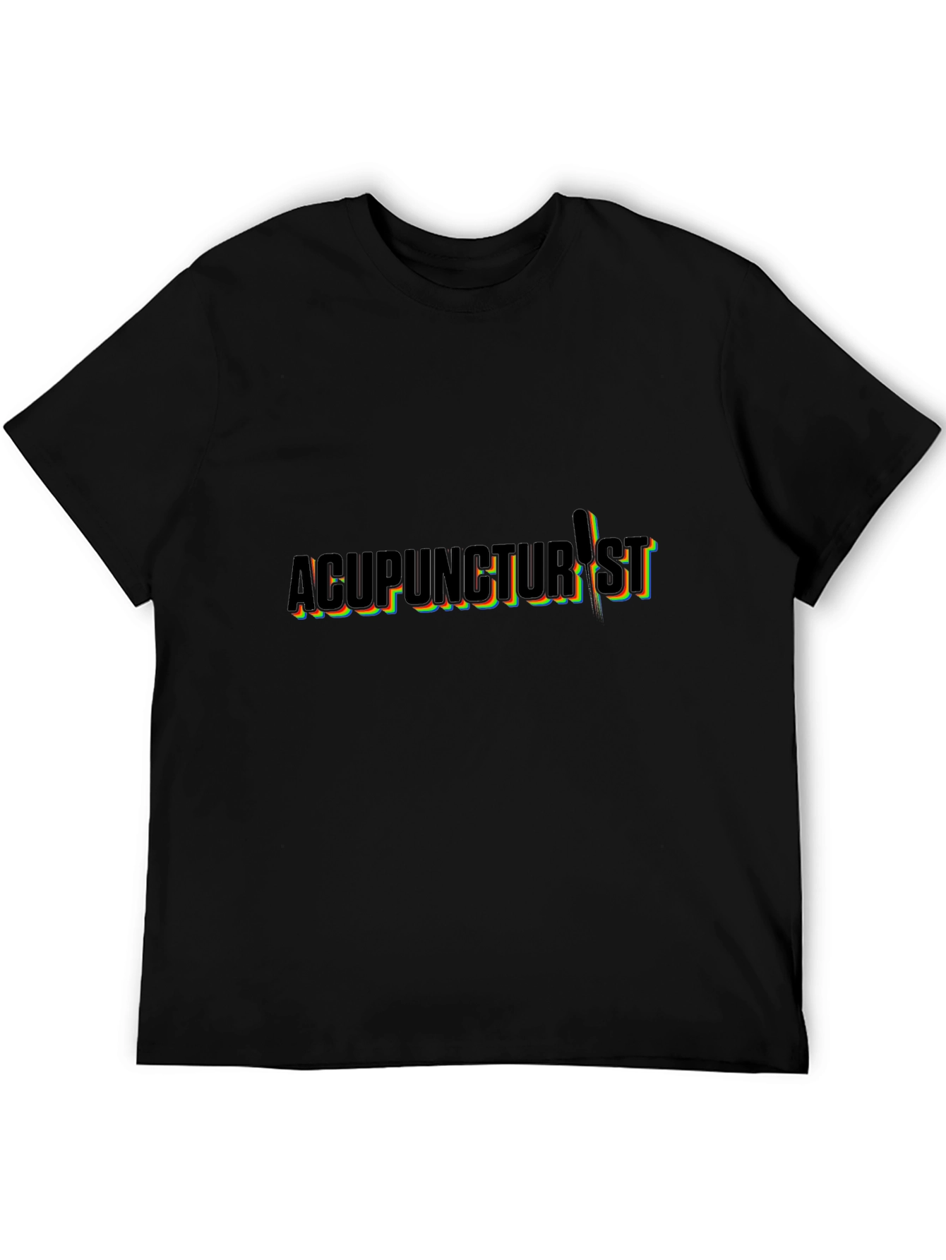 Acupuncturist T-Shirt - Black Crew Neck