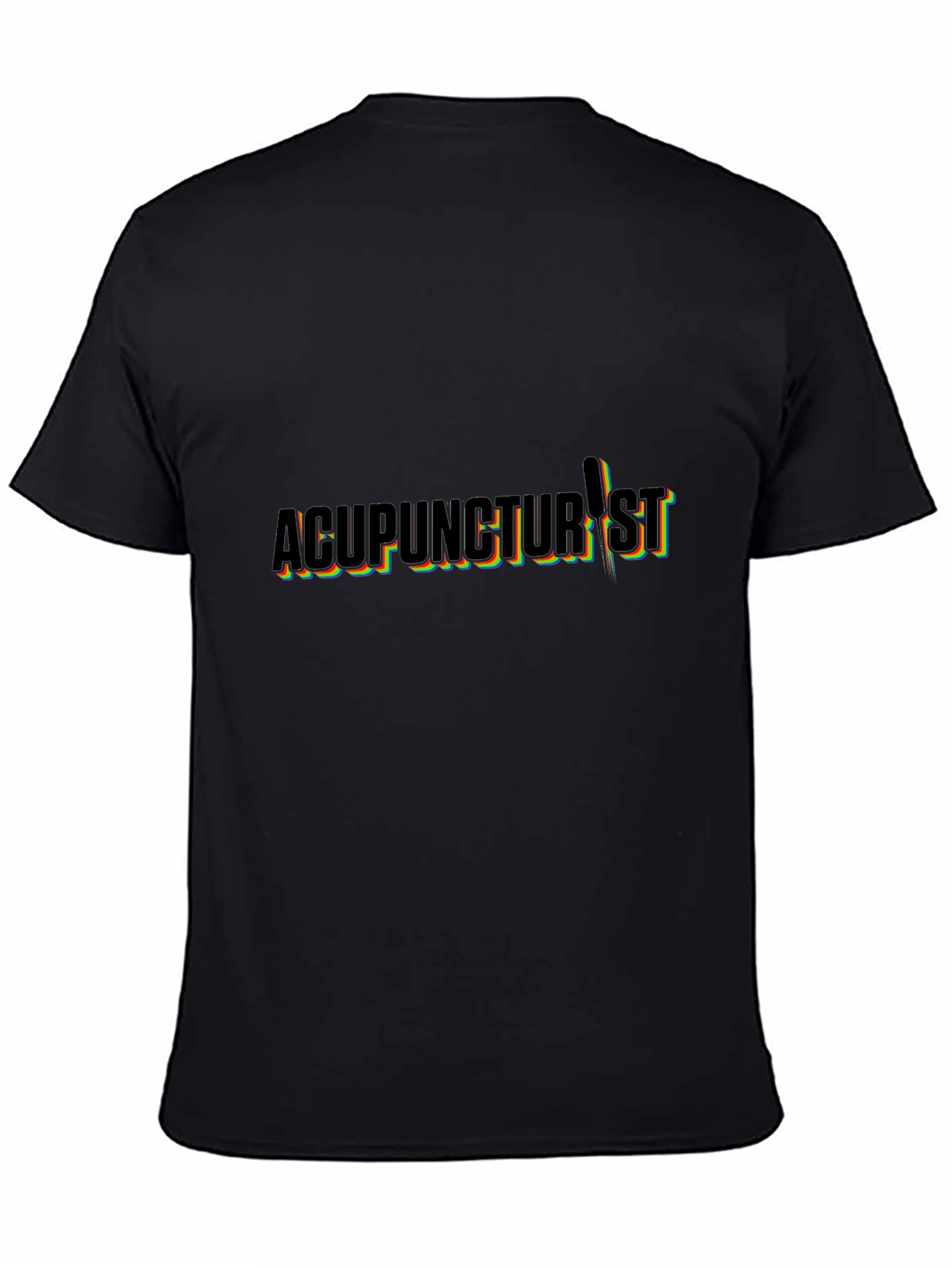 Acupuncturist T-Shirt - Black Crew Neck