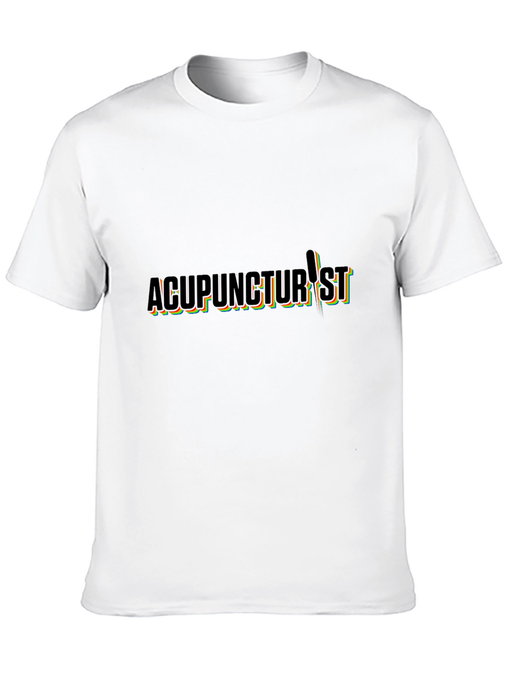 Acupuncturist T-Shirt - Black Crew Neck